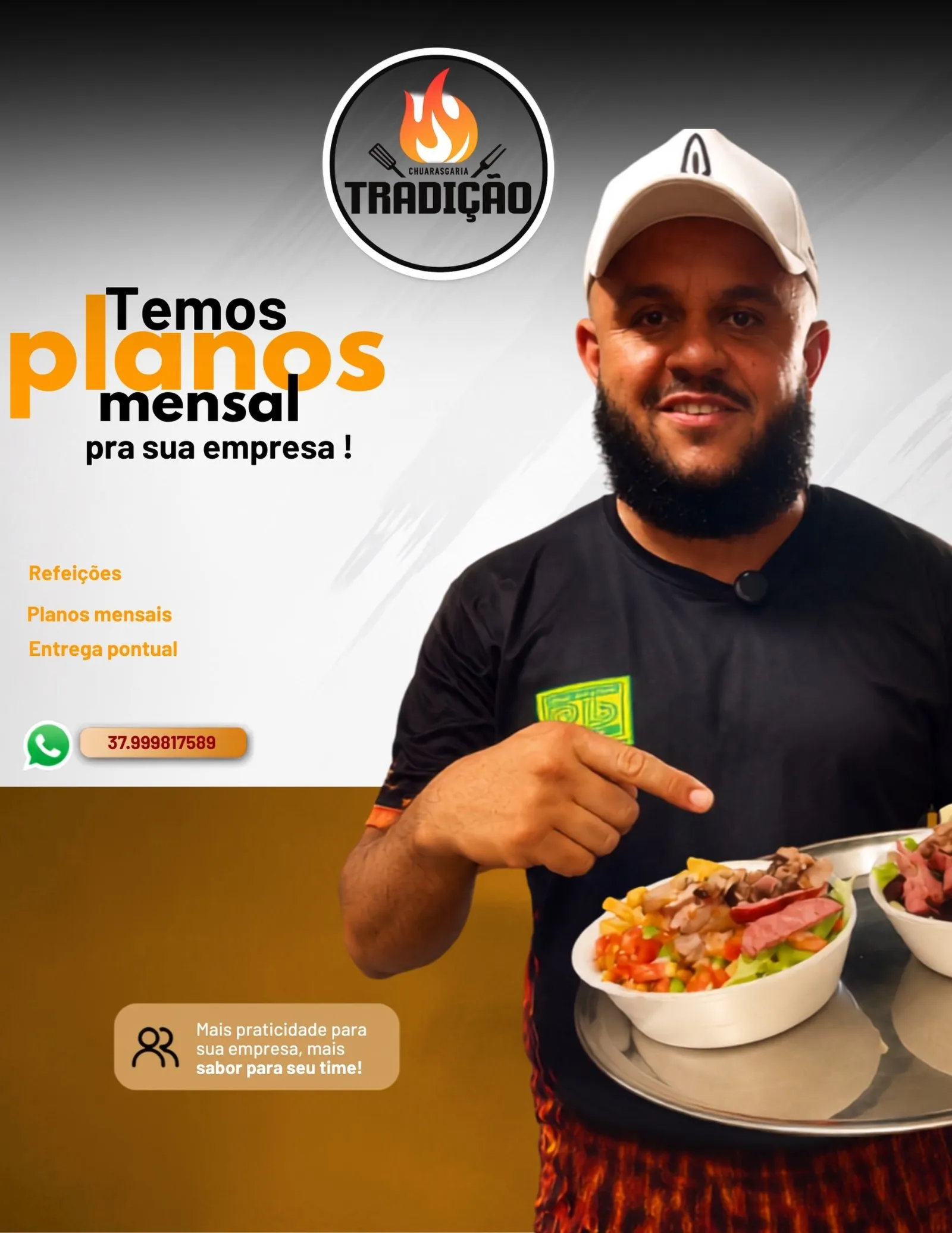 Planos mensais de refeições para empresas