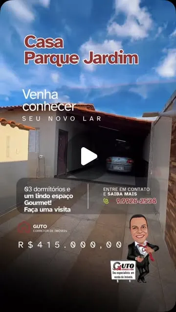Casa 86 m² no Parque Jardim - R$ 415.000