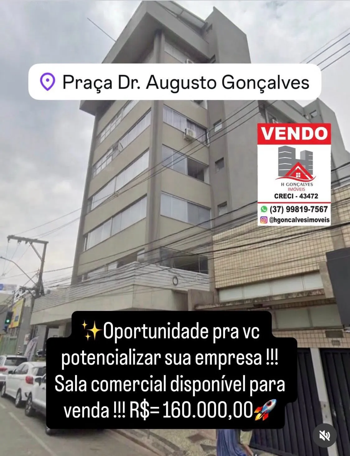 Sala comercial à venda no Centro