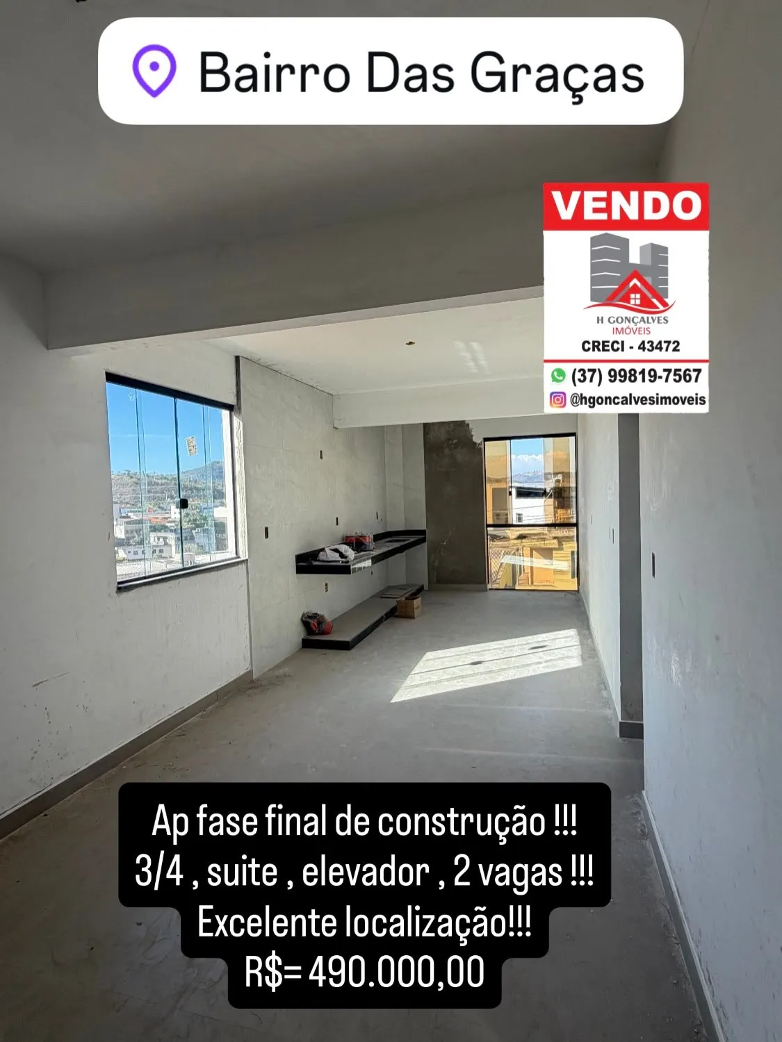 Apartamento 3 quartos à venda no Bairro das Graças