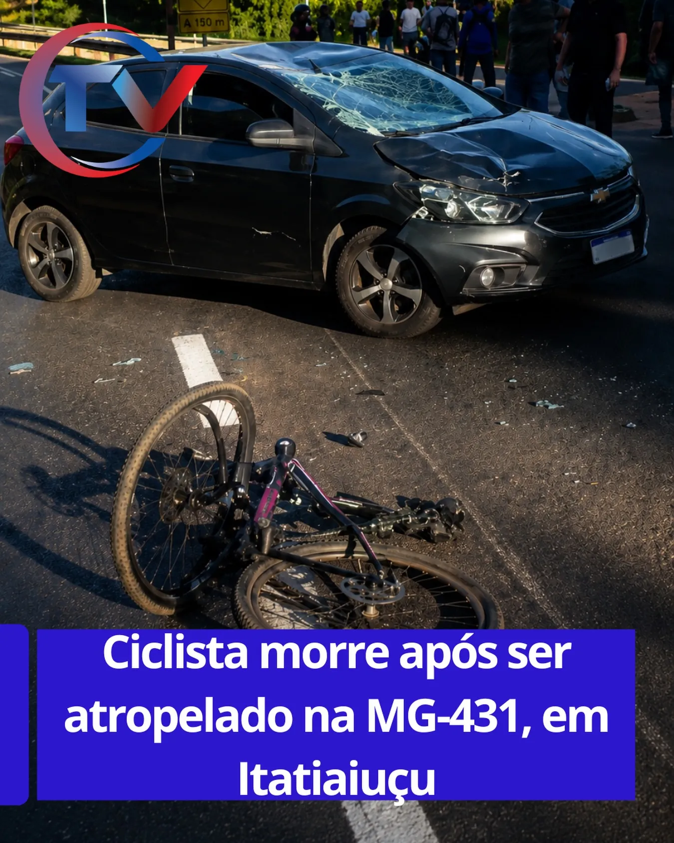 Ciclista morre atropelado na MG-431, em Itatiaiuçu
