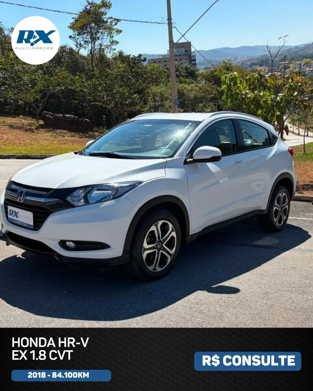 Honda HR-V EX 1.8 CVT 2018 à venda, 84 mil km rodados
