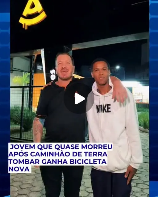 Jovem que quase morreu em acidente ganha bicicleta nova