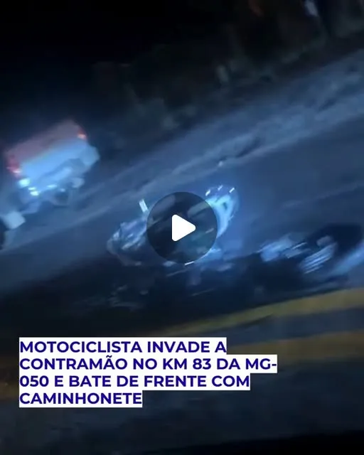 Motociclista morre em batida frontal com caminhonete na MG-050