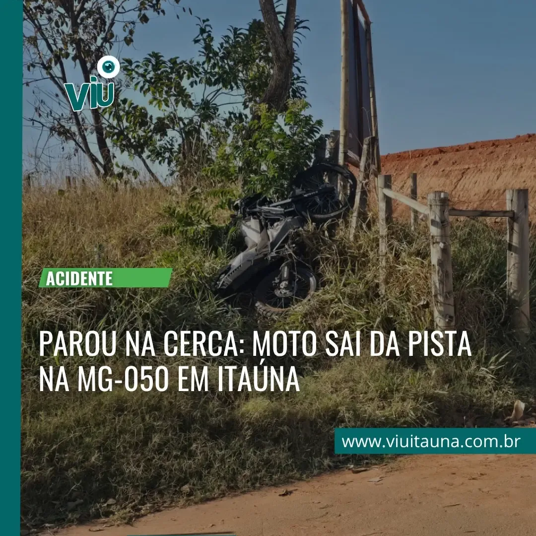 Acidente na MG-050: moto sai da pista e deixa feridos