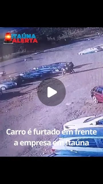 Fiat Uno furtado em frente à Intercast