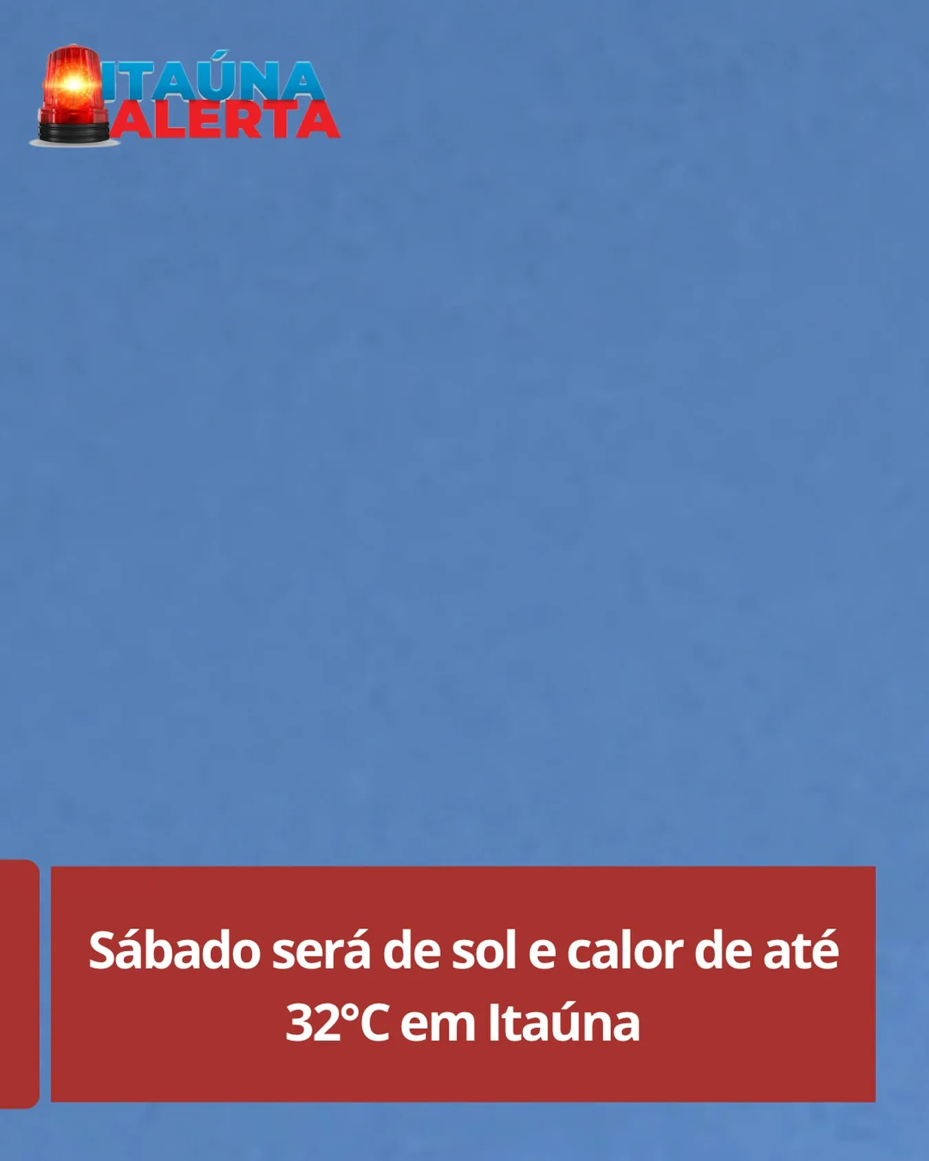 Previsão do tempo para sábado em Itaúna