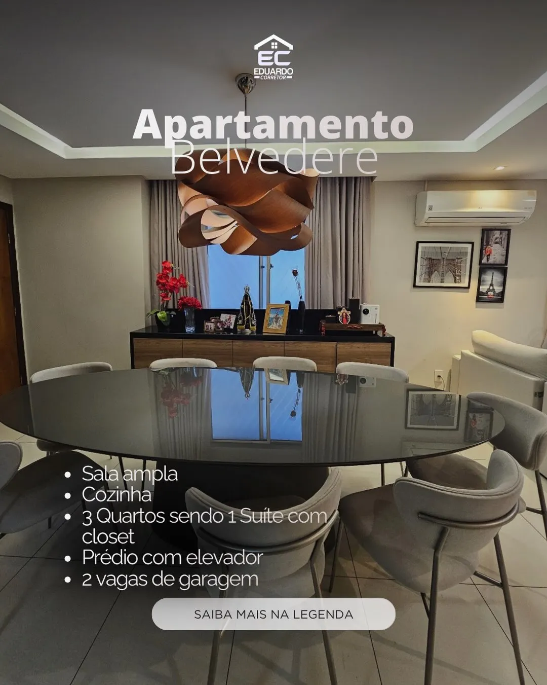 Apartamento 3 quartos no Belvedere - R$ 650.000