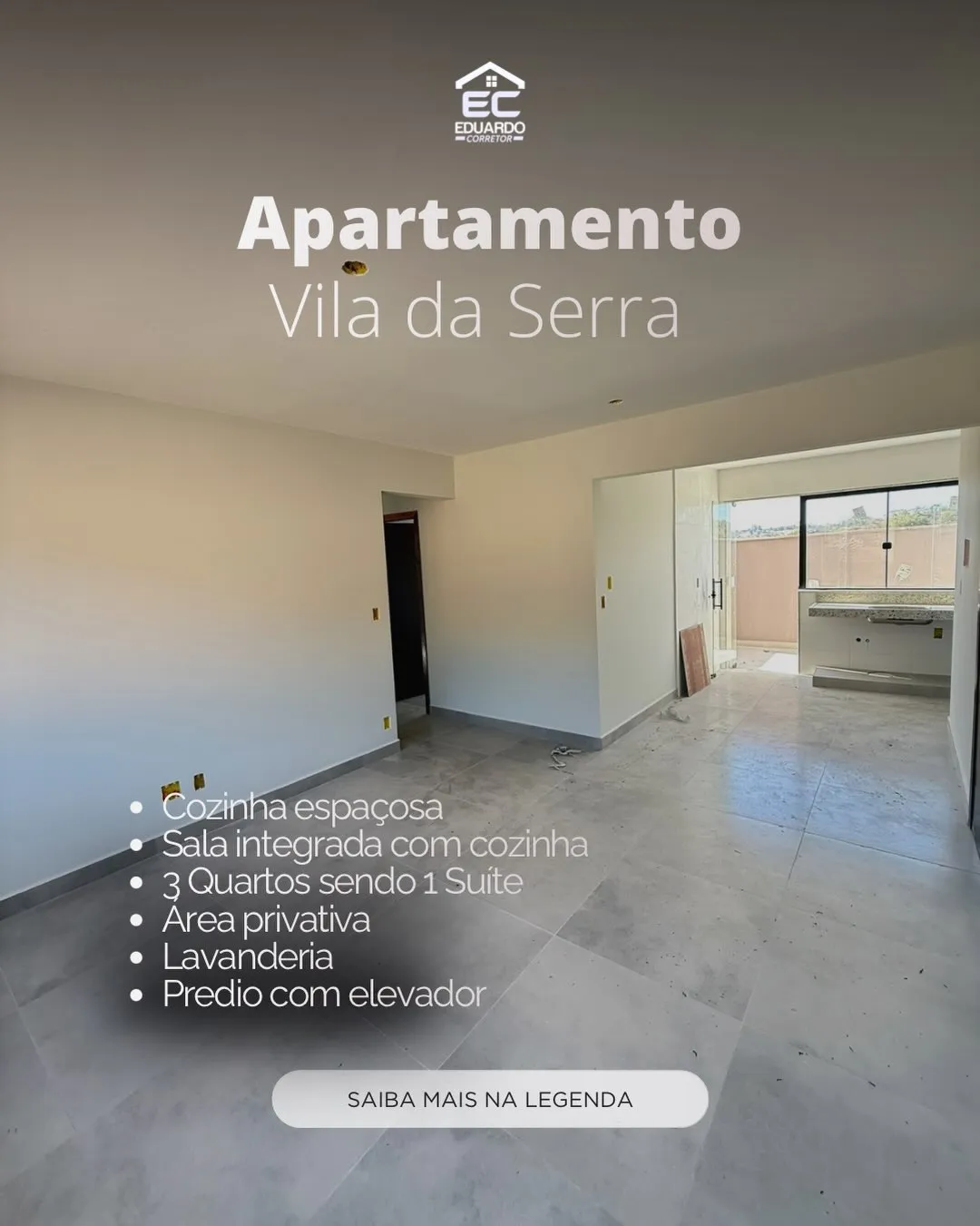Apartamento 3 quartos com área privativa à venda na Vila da Serra