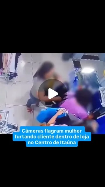 Furto é flagrado por câmeras de loja no Centro
