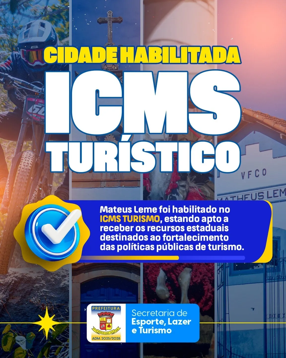 Mateus Leme habilitada no ICMS Turístico