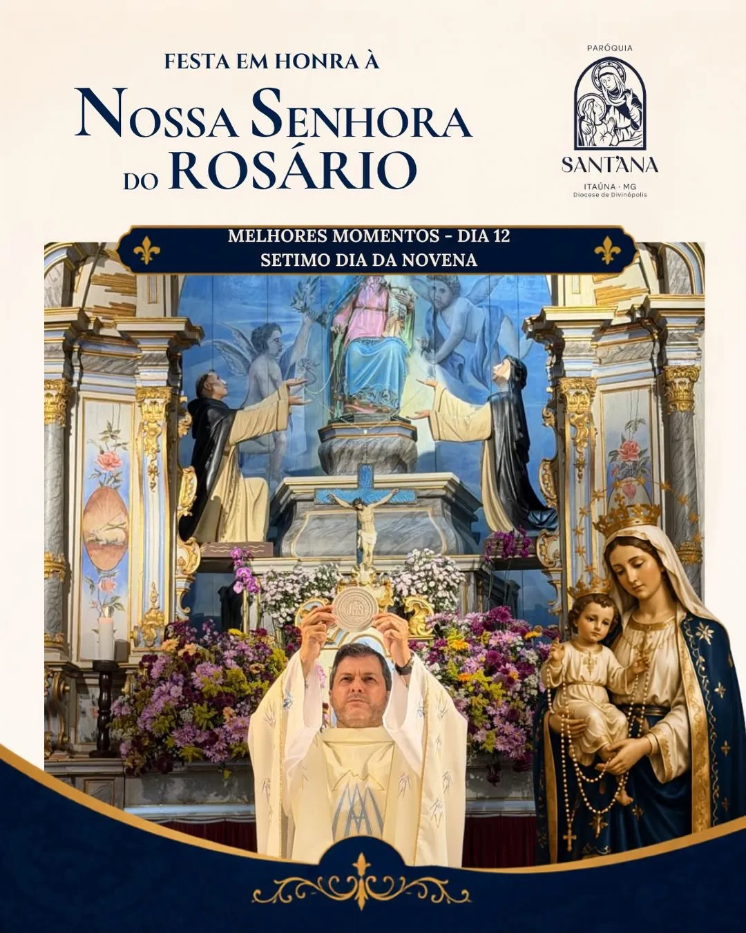 Registros do Sétimo Dia da Novena de Nossa Senhora do Rosário