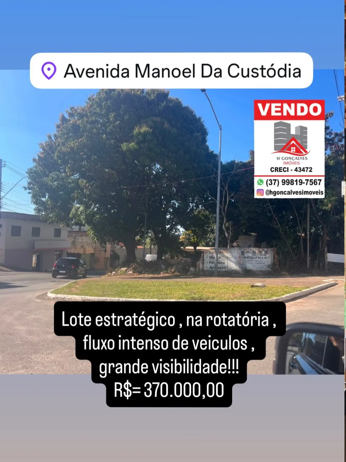 Terreno comercial 357 m² à venda na Manoel da Custódio