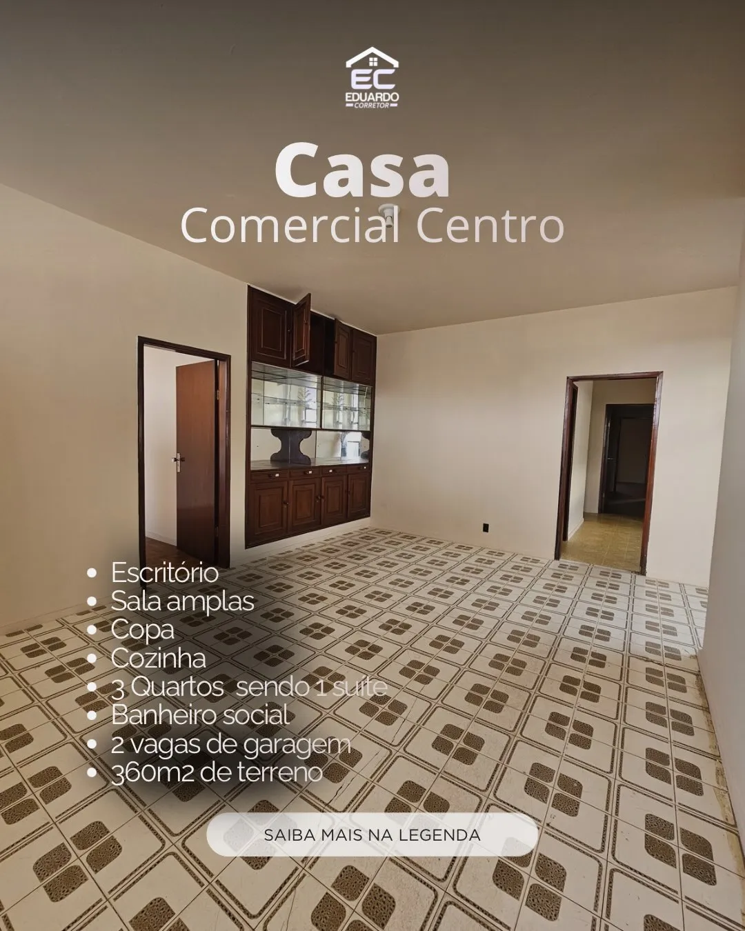 Casa Comercial 3 quartos à venda no Centro