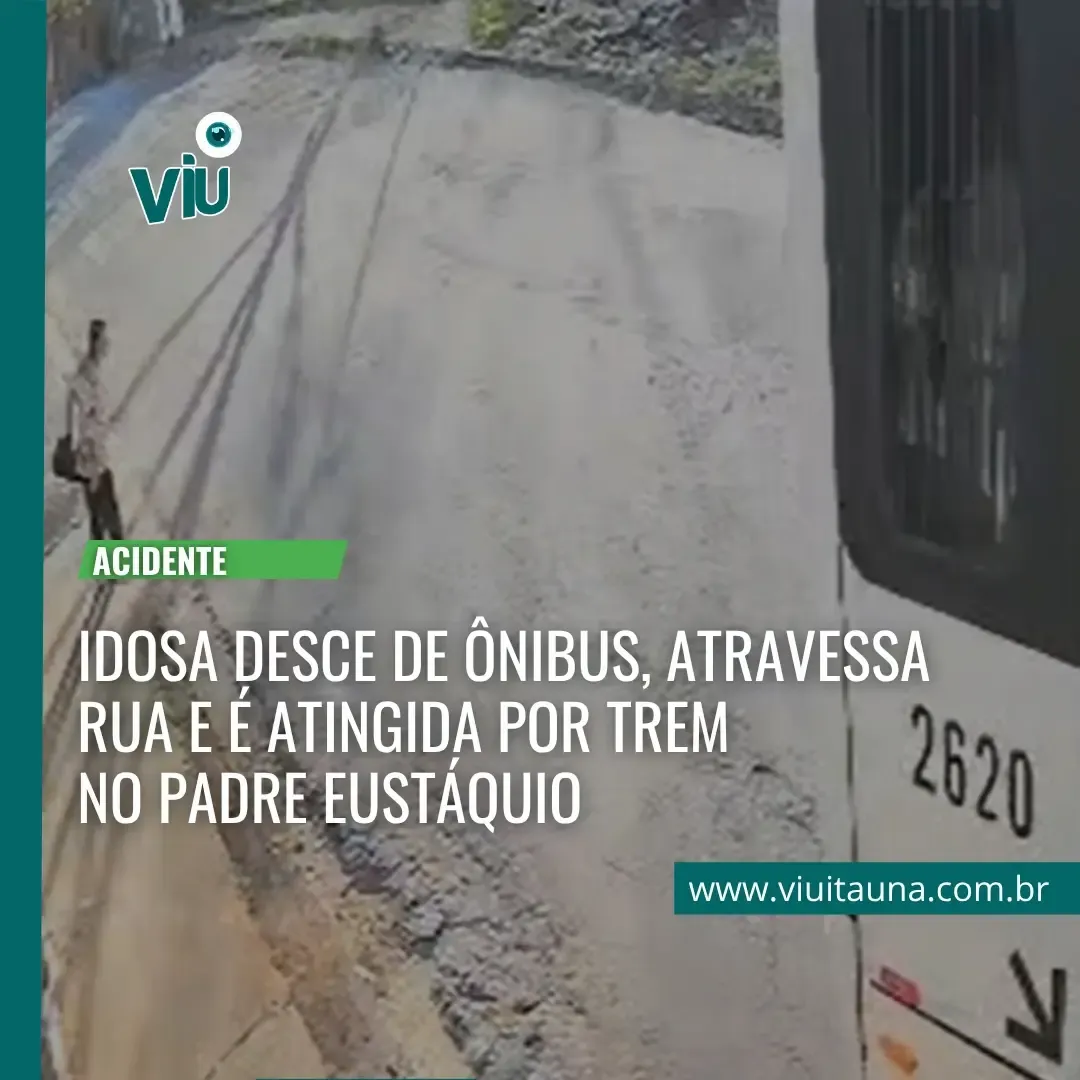 Idosa é atingida por trem no bairro Padre Eustáquio