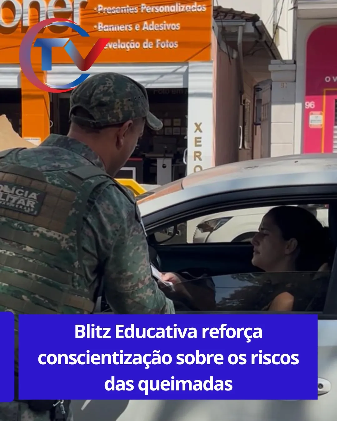 Blitz Educativa dos Bombeiros na Praça da Matriz