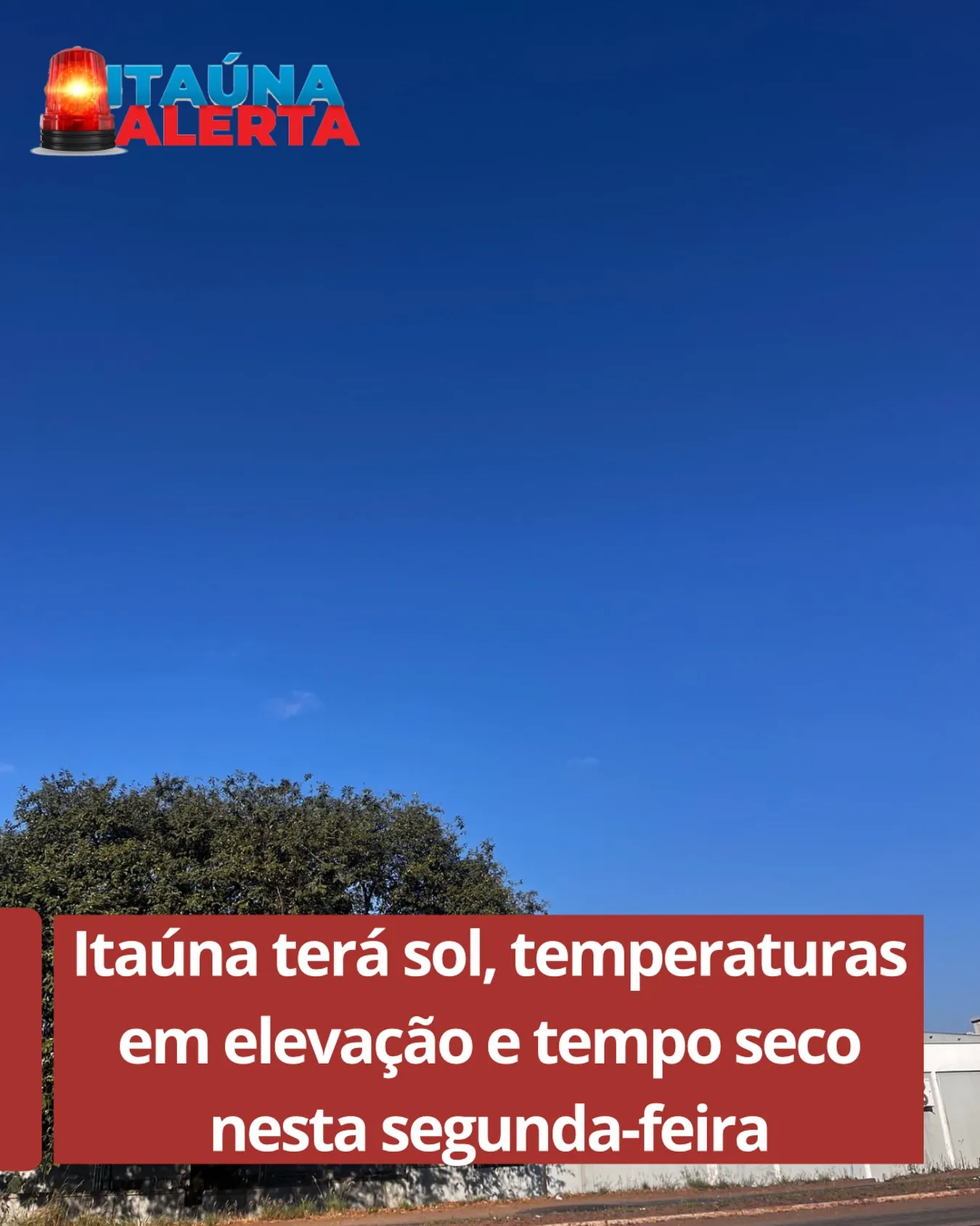 Previsão do tempo: sol, calor e baixa umidade nesta segunda