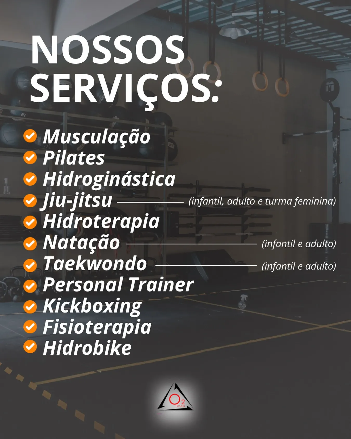 Academia oferece musculação, pilates, hidroginástica e mais