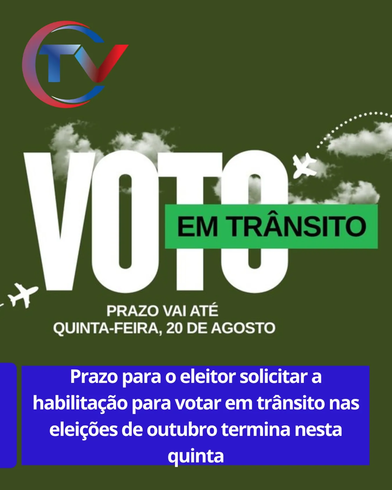 Prazo final para voto em trânsito nas eleições