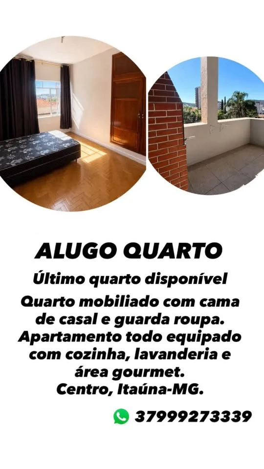 Aluga-se quarto em Itaúna