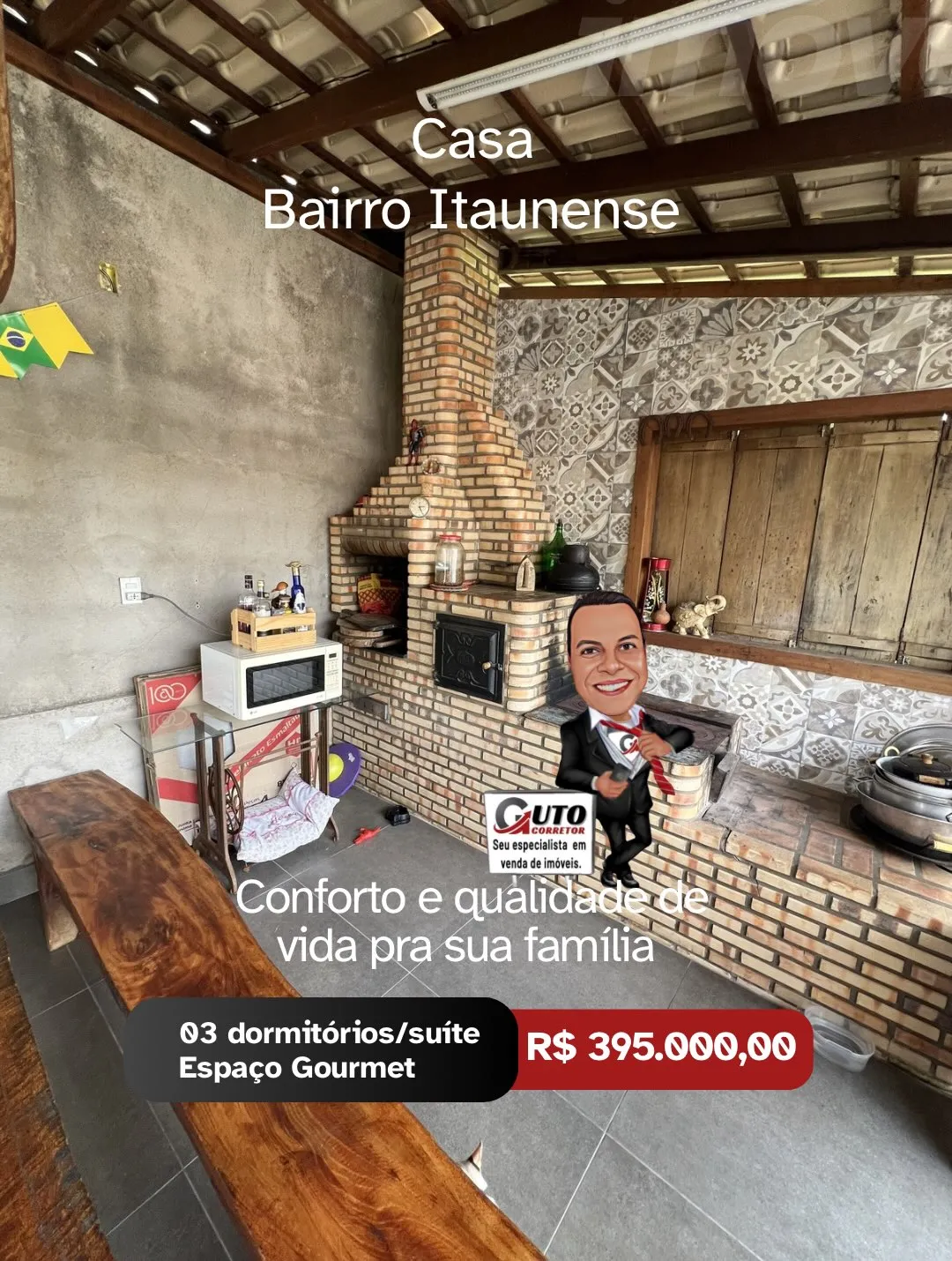 Casa 3 quartos com suíte no Itaunense