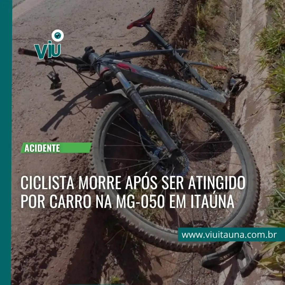 Ciclista morre após ser atingido por carro na MG-050