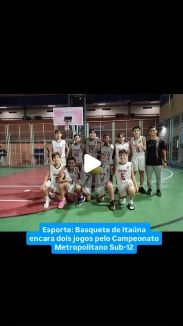 Sub-12 de basquete disputa dois jogos em BH pelo Metropolitano