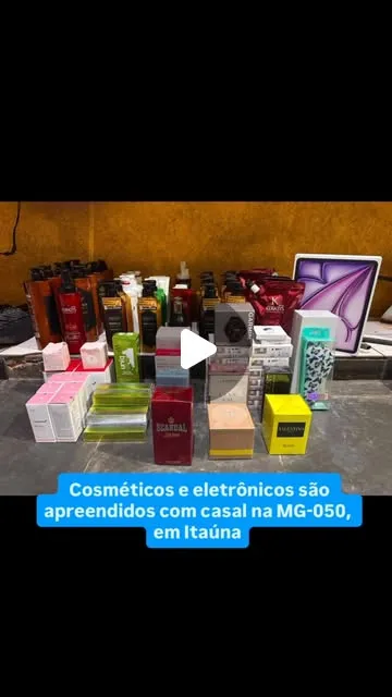 PMRv apreende produtos importados na MG-050