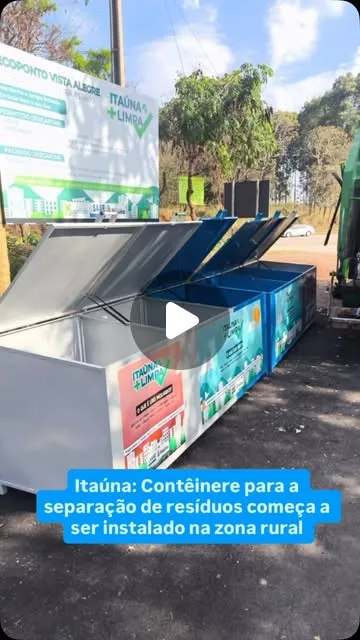 SAAE instala contêineres de coleta seletiva na zona rural