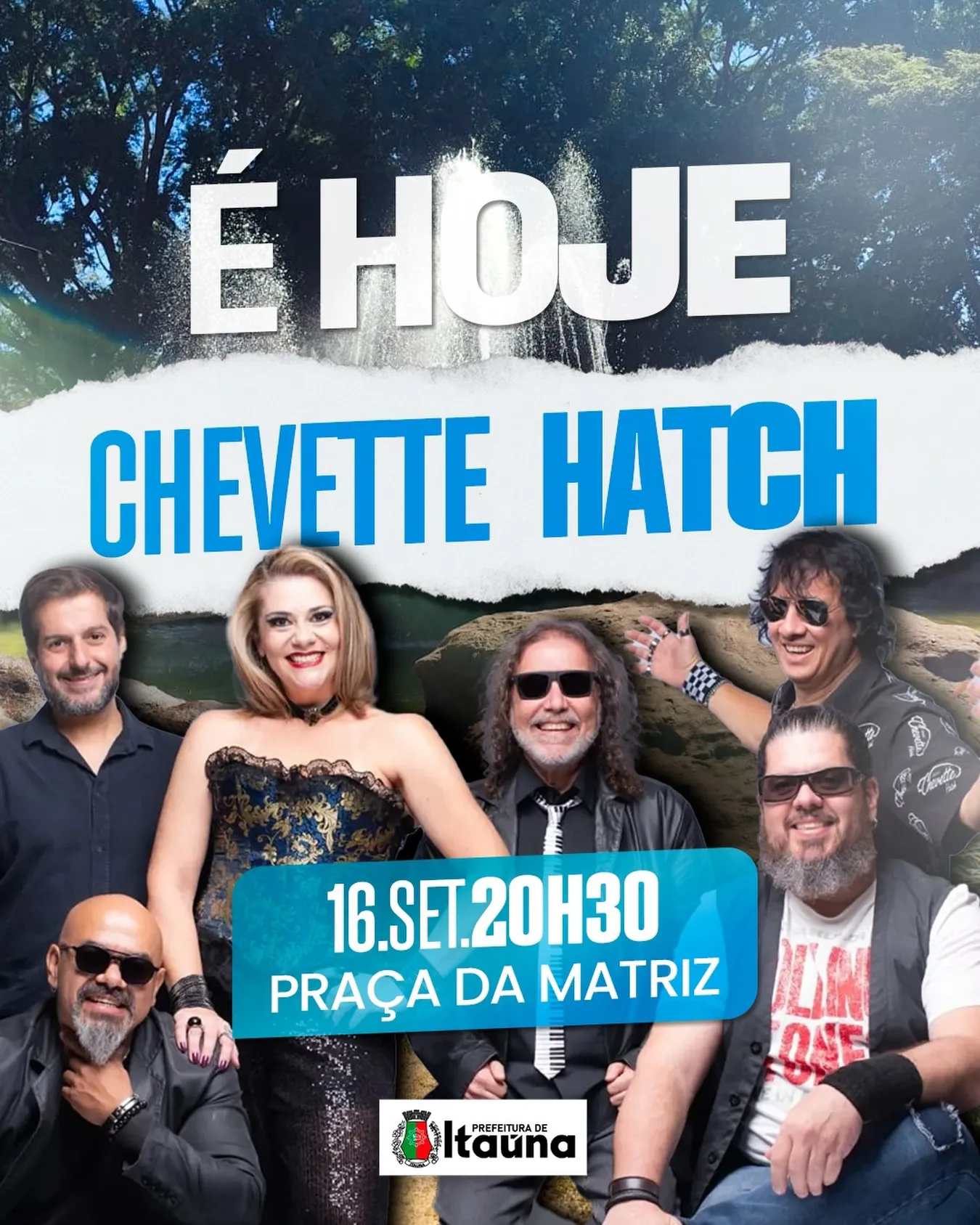 Festa de aniversário da cidade na Praça da Matriz, hoje às 20h30
