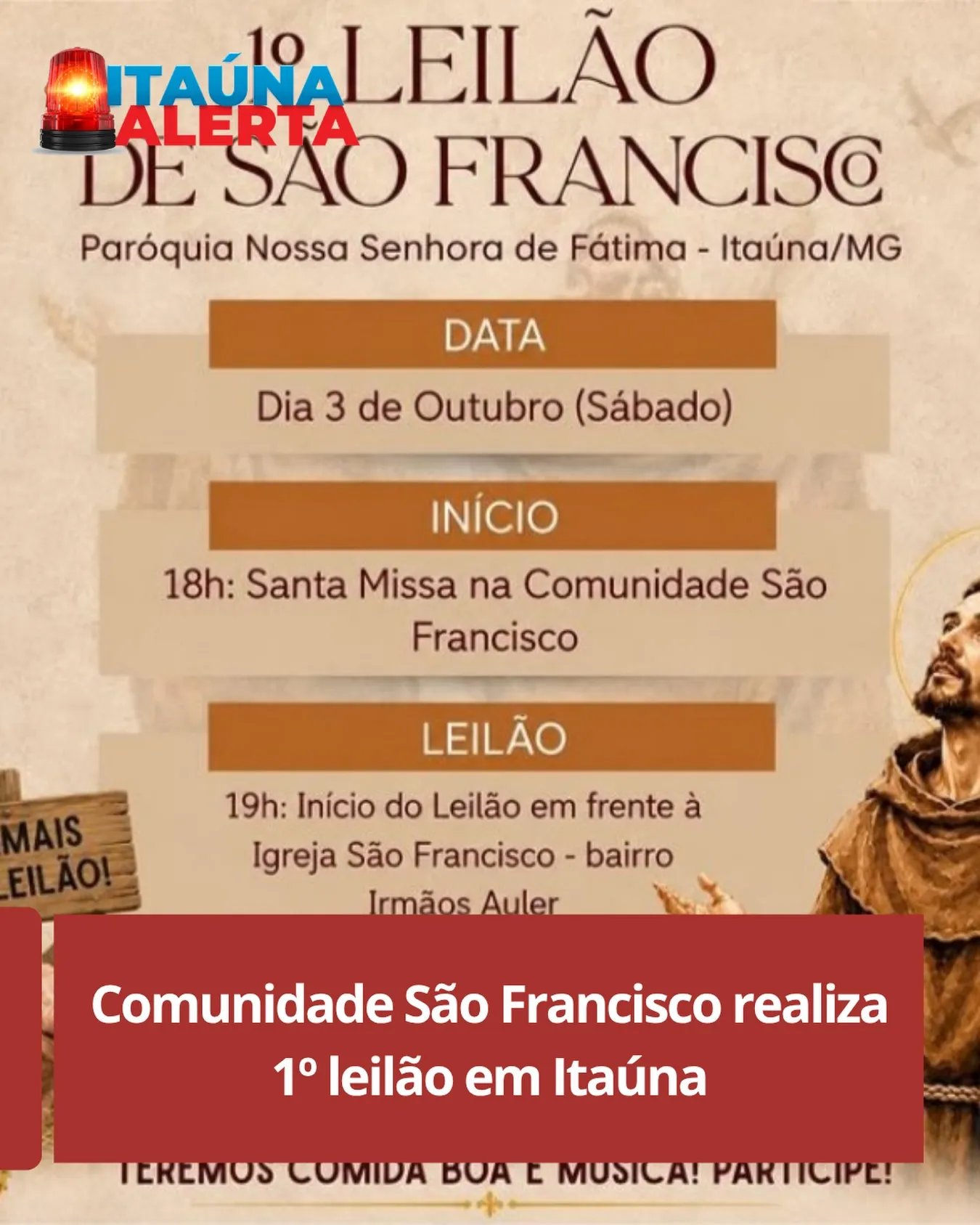 1º Leilão de São Francisco no bairro Irmãos Auler