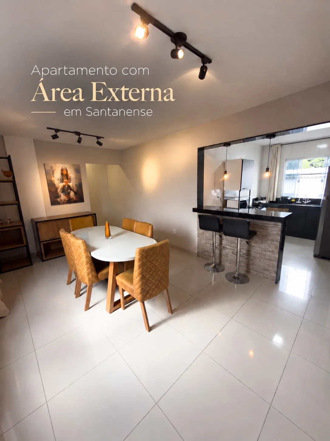 Apartamento 3 quartos com área externa no Santanense