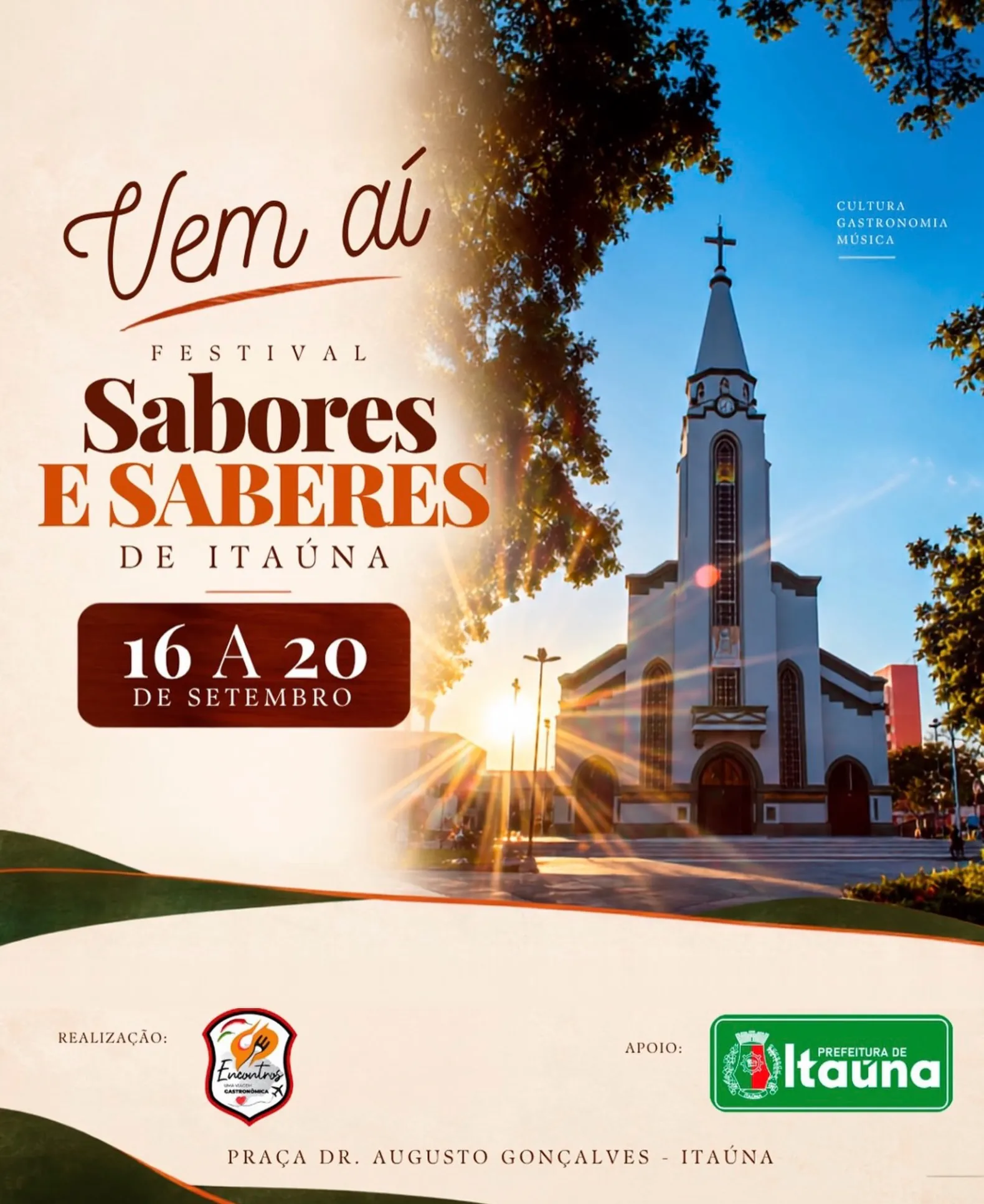 Festival Sabores e Saberes de Itaúna na Praça Dr. Augusto Gonçalves