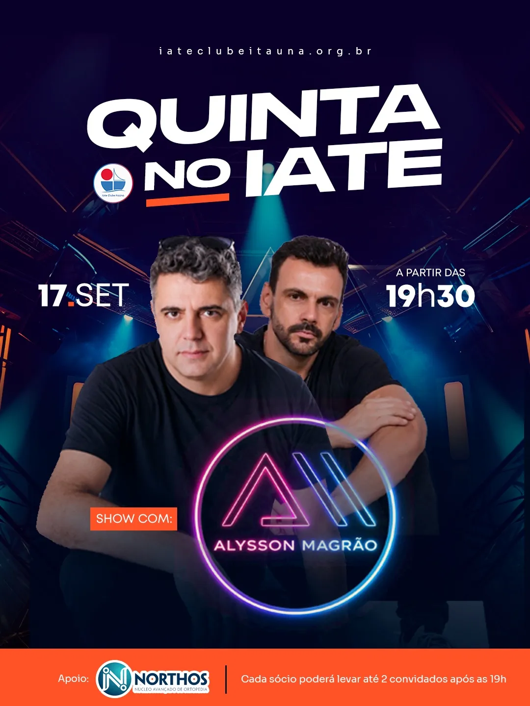 Quinta no Iate com Alysson Magrão