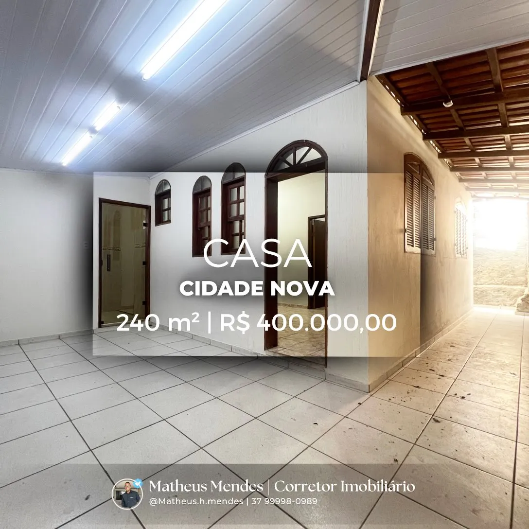 Casa 3 quartos à venda no Cidade Nova