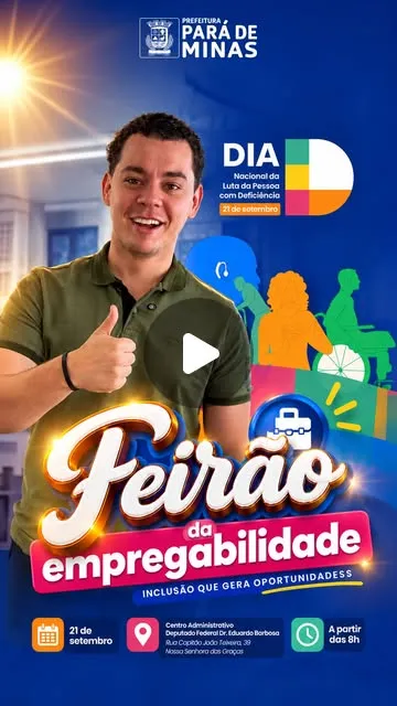 Feirão da Empregabilidade para pessoas com deficiência