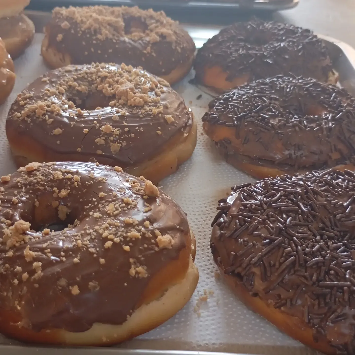 Donuts fresquinhos na Padaria Pão Nosso