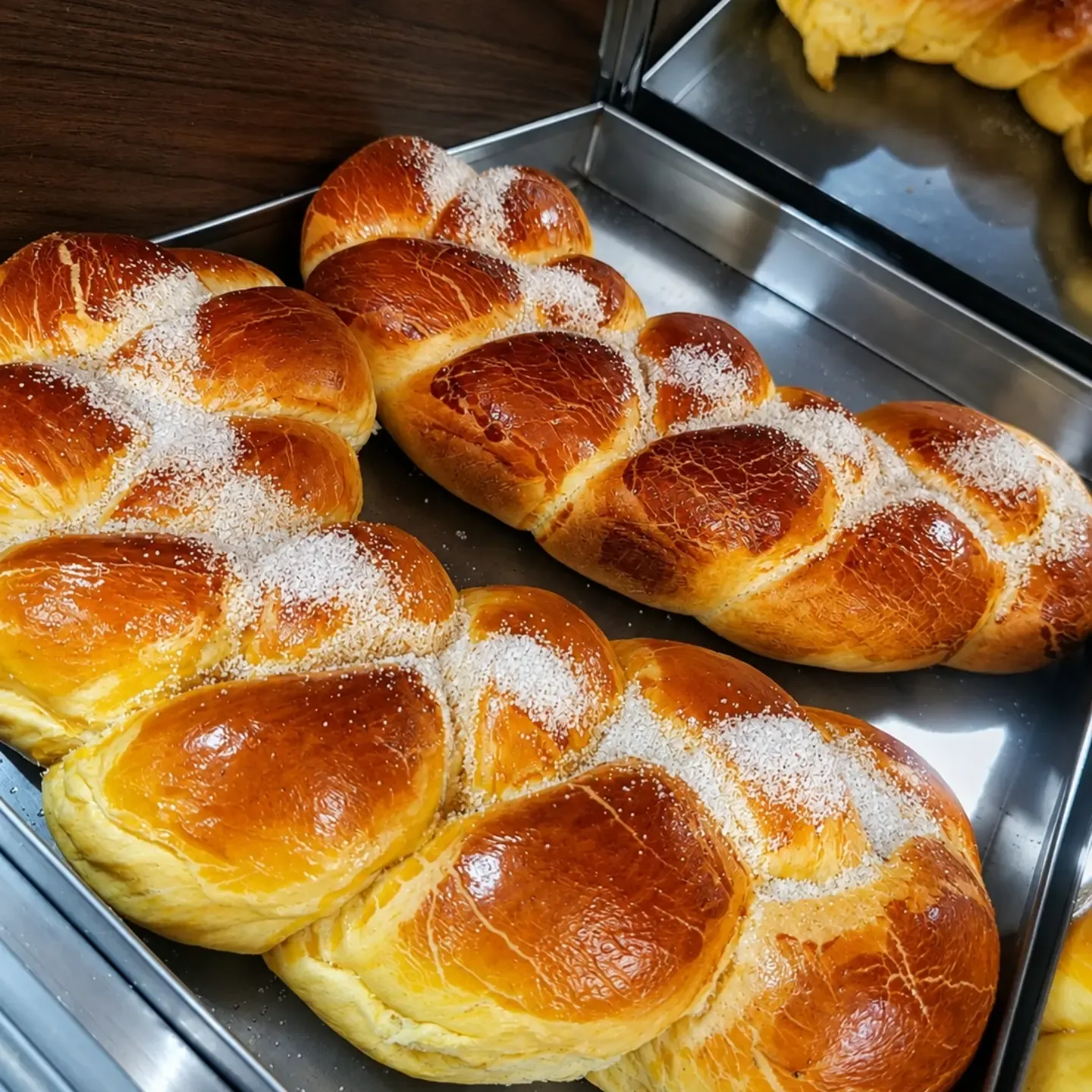 Rosca de canela fresquinha na Padaria Ponto do Trigo