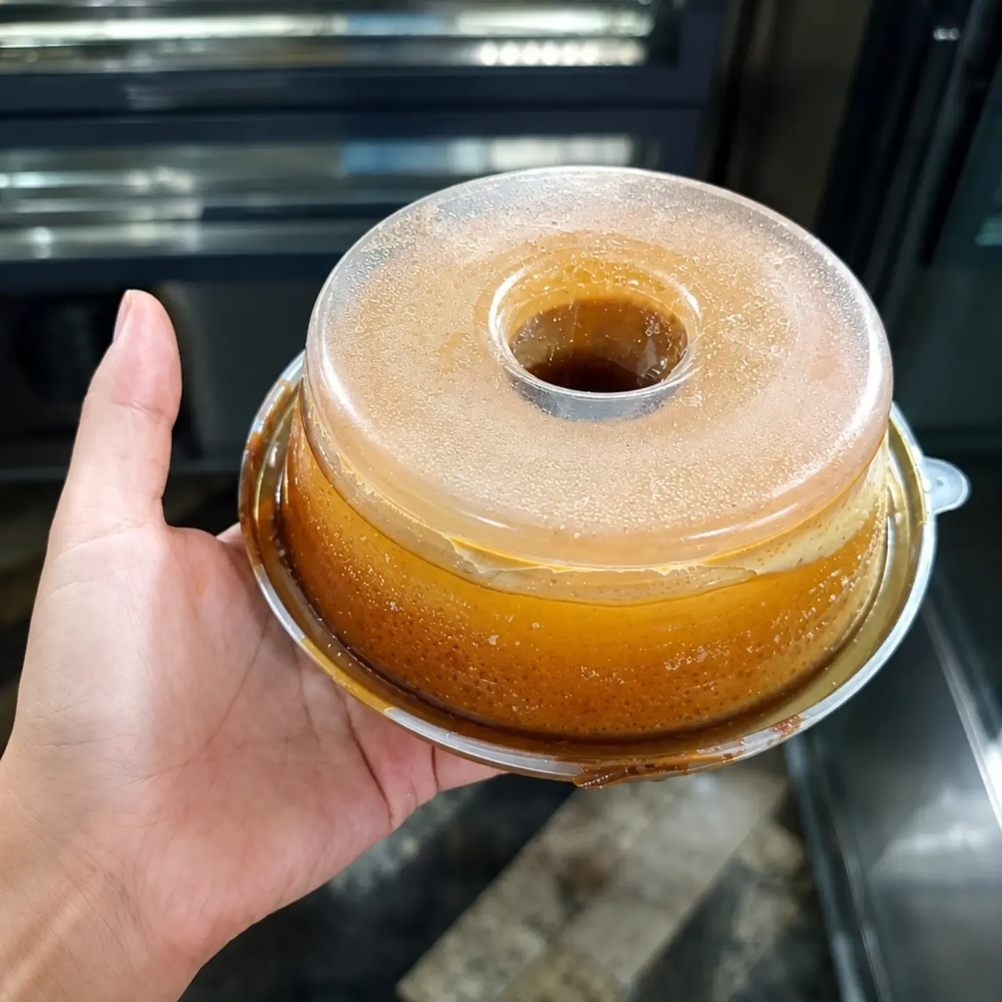 Pudim cremoso na Panificadora Ponto do Trigo
