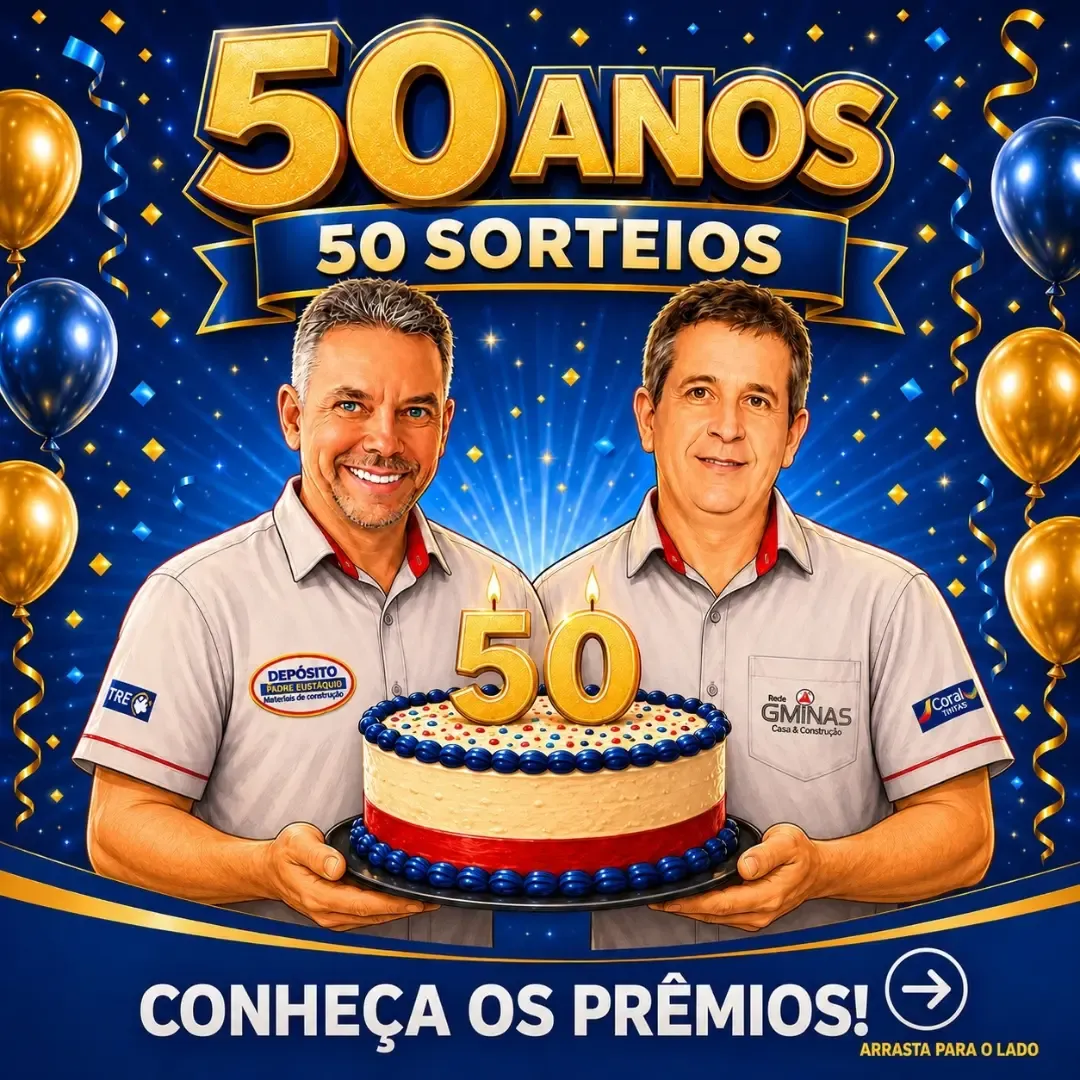 50 anos do Depósito Padre Eustáquio com show e sorteios