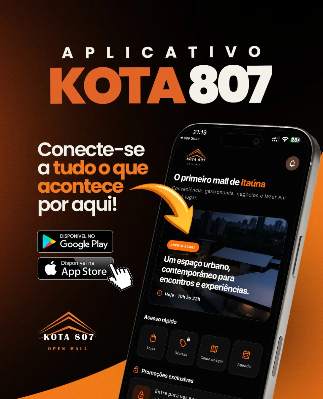 Lançamento do aplicativo KOTA 807 no Open Mall