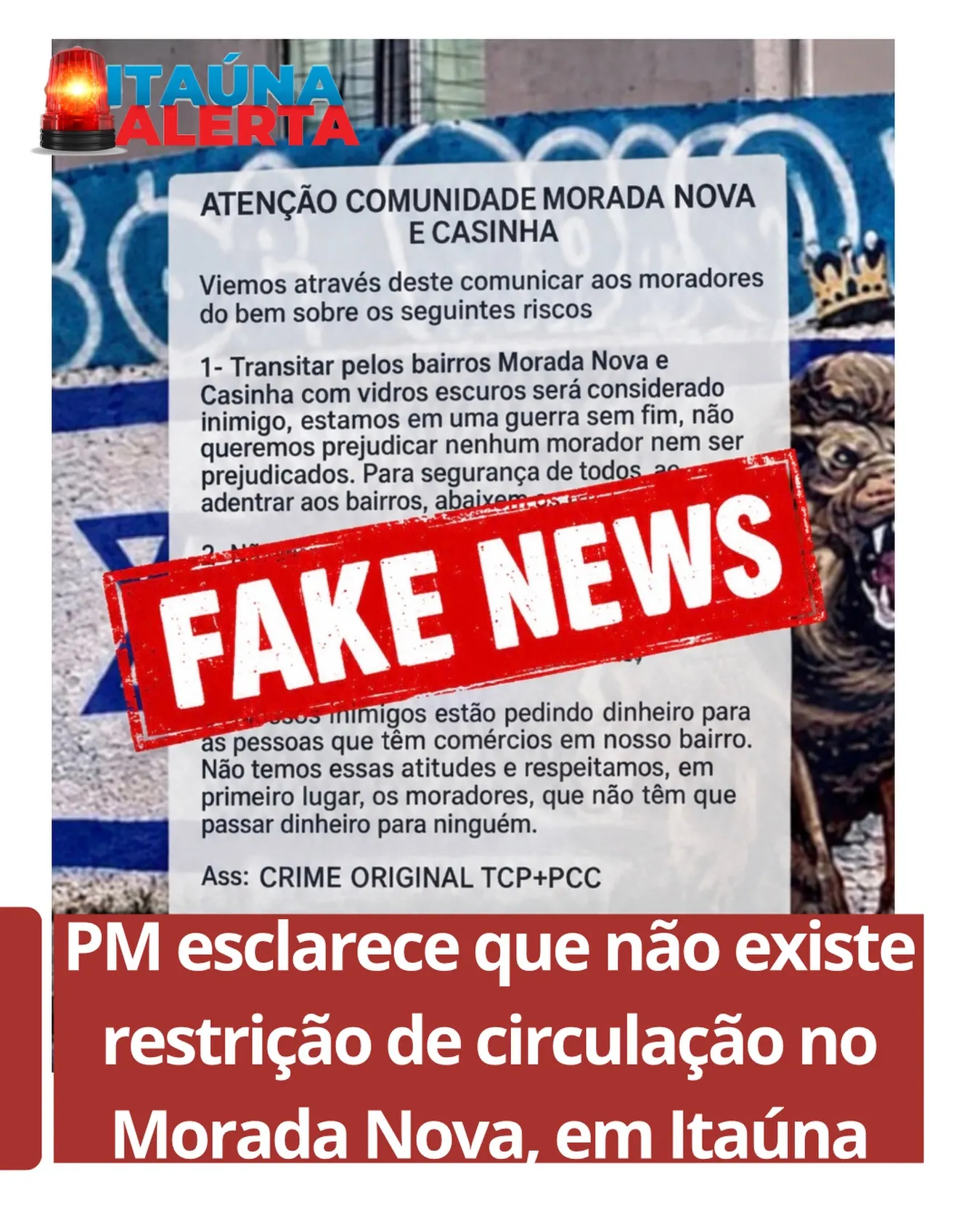 PM desmente boato sobre proibição de circulação em Morada Nova