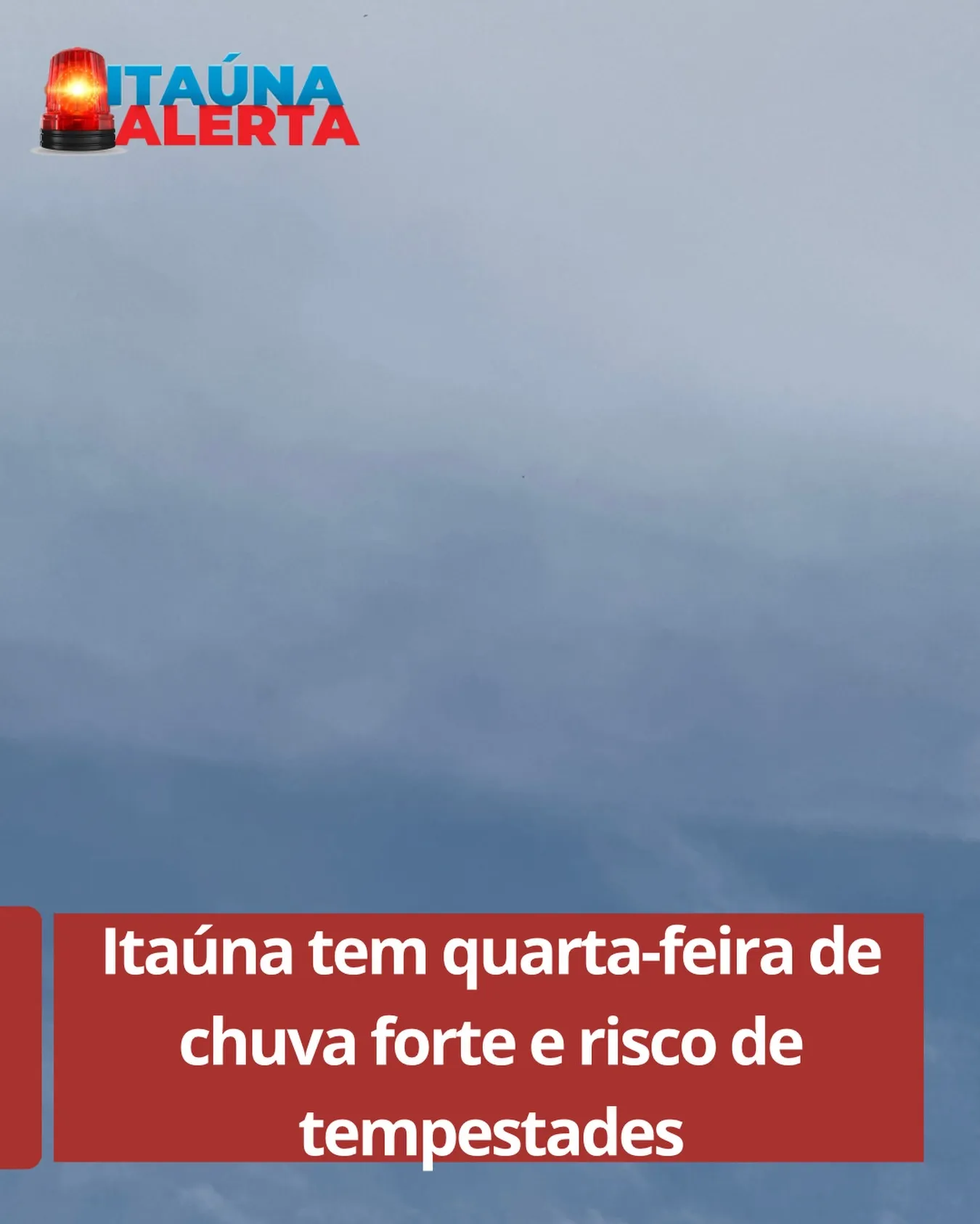 Quarta-feira com risco de chuva forte e trovoadas