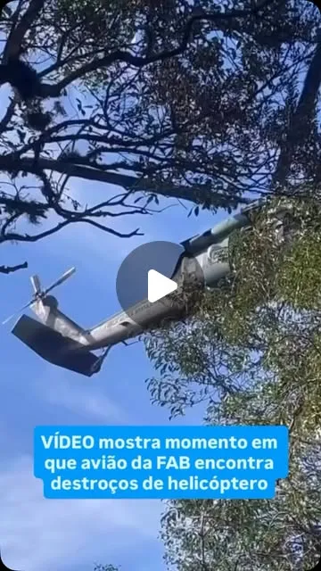 FAB divulga imagens da busca pelo helicóptero de Rick