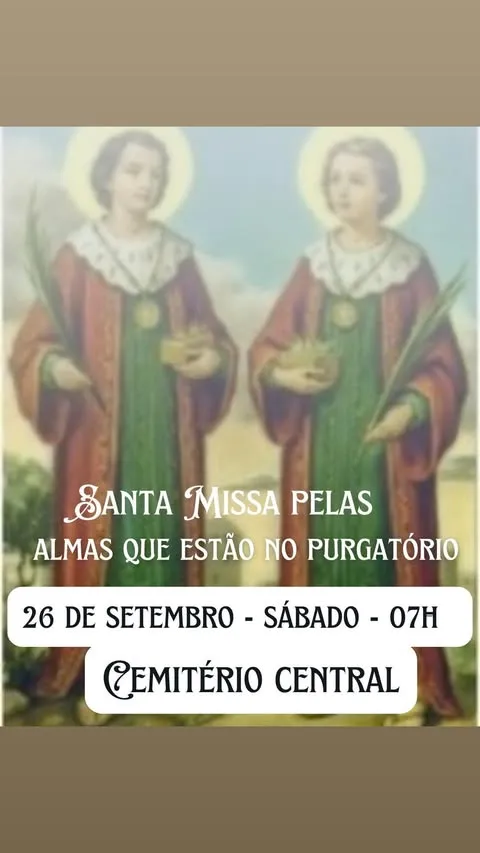Santa Missa pelas Almas do Purgatório no Cemitério Central