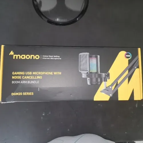 Microfone Maono DGM20S GamerWave RGB com Braço Articulado