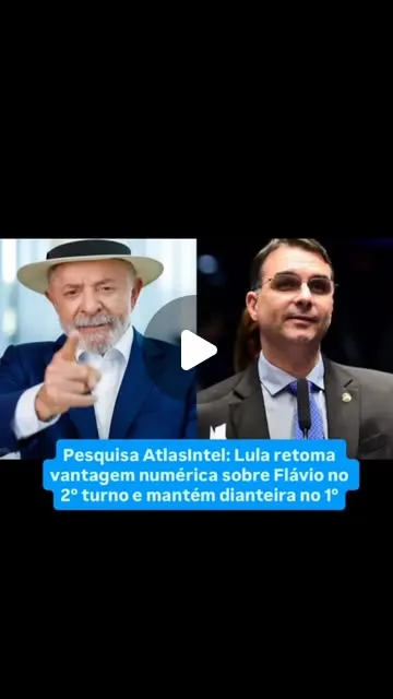 Pesquisa aponta empate técnico entre Lula e Flávio Bolsonaro