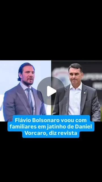 Flávio Bolsonaro viajou em jato de Daniel Vorcaro para Brasília
