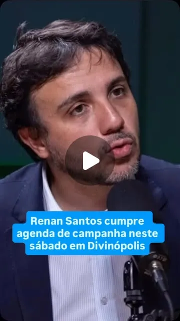 Renan Santos, candidato à Presidência, visita Divinópolis