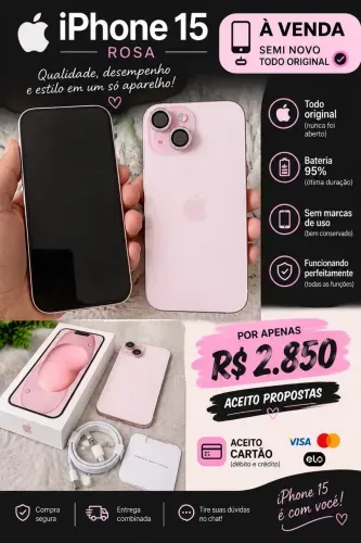 iPhone 15 sem nenhum detalhe